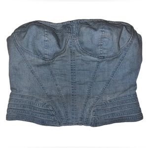 Denim corset top 💙